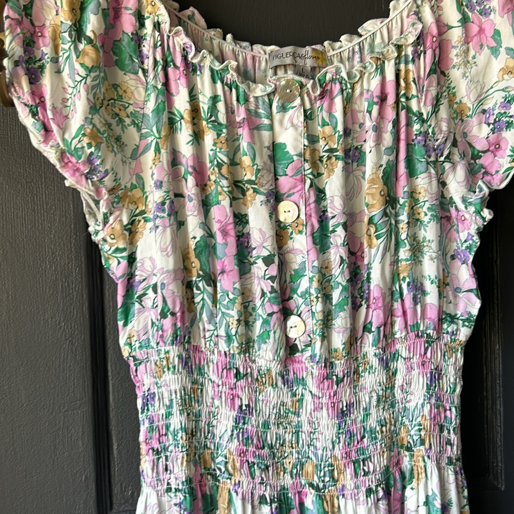 Figueroa & Flower Floral Dress Size Large EUC - Picture 5 of 6